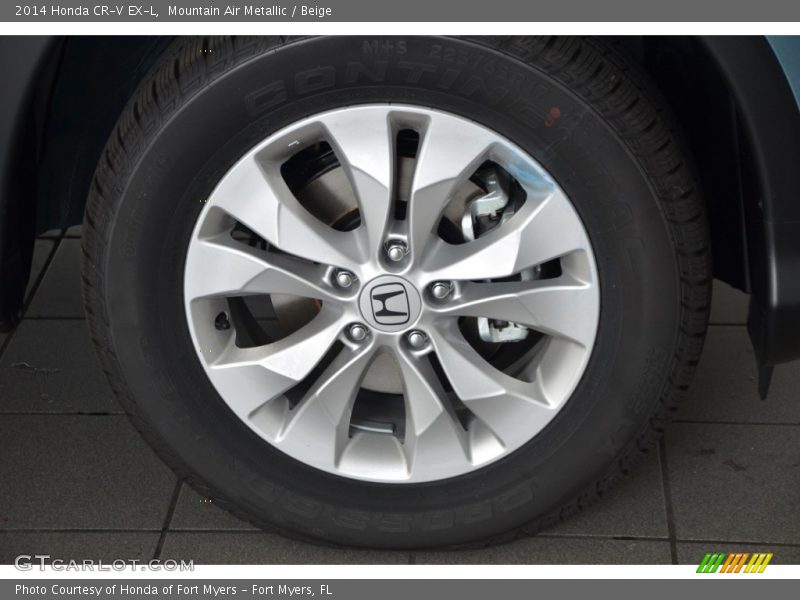 Mountain Air Metallic / Beige 2014 Honda CR-V EX-L
