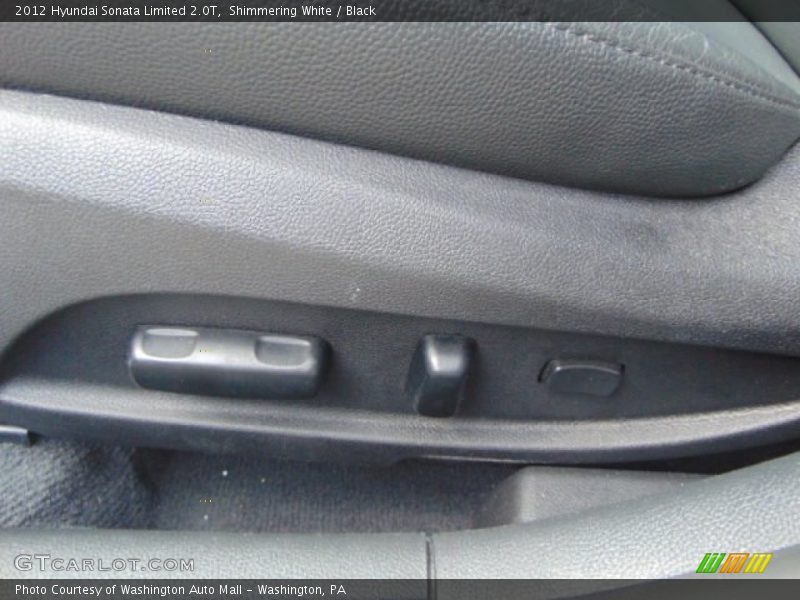 Shimmering White / Black 2012 Hyundai Sonata Limited 2.0T