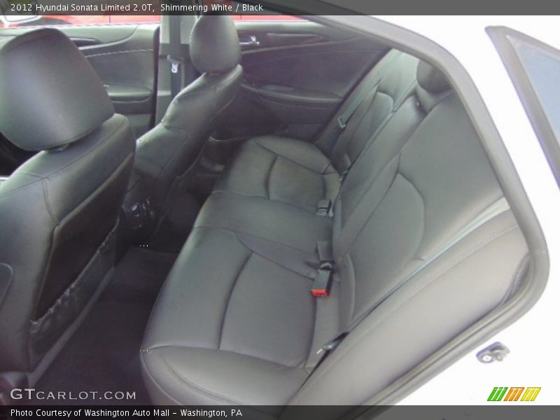 Shimmering White / Black 2012 Hyundai Sonata Limited 2.0T
