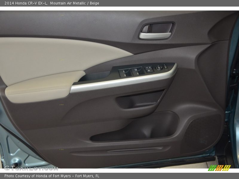 Mountain Air Metallic / Beige 2014 Honda CR-V EX-L