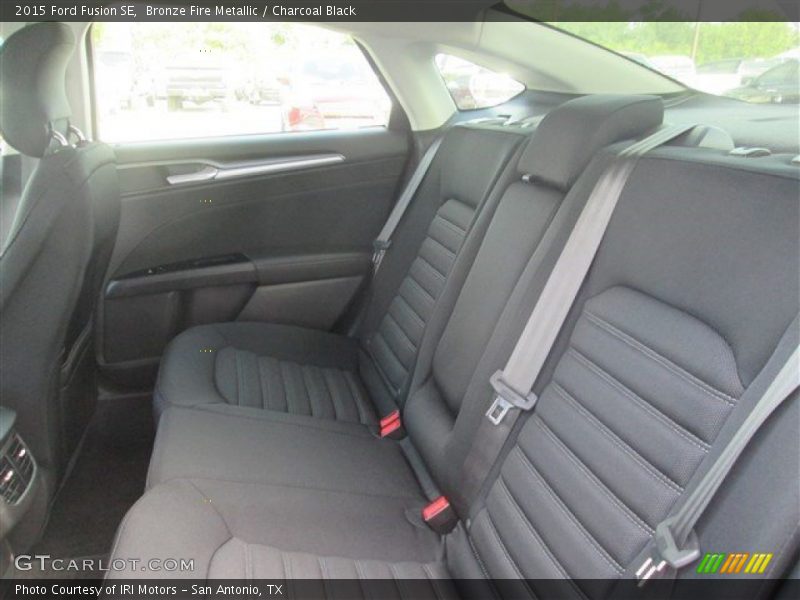 Bronze Fire Metallic / Charcoal Black 2015 Ford Fusion SE