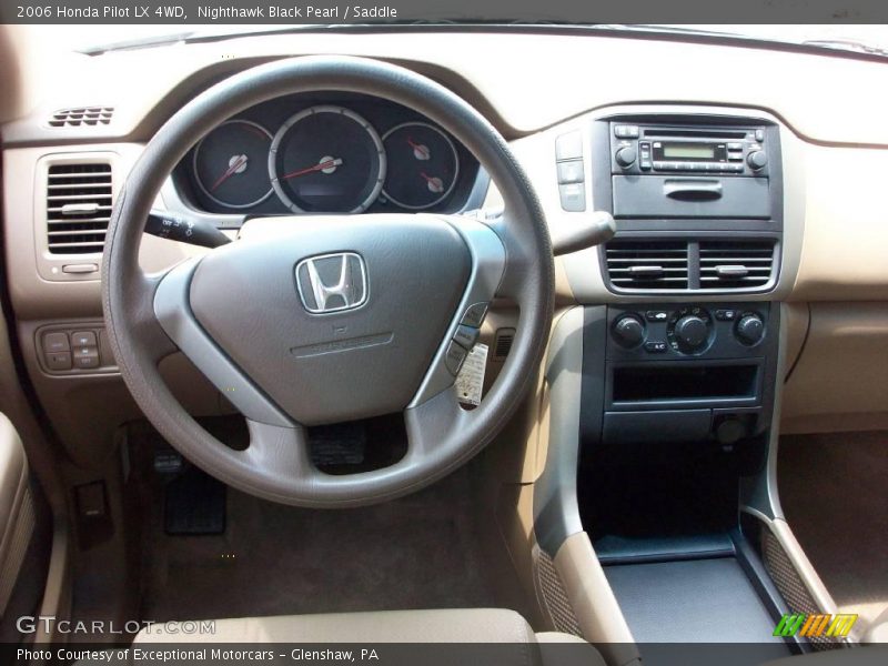 Nighthawk Black Pearl / Saddle 2006 Honda Pilot LX 4WD