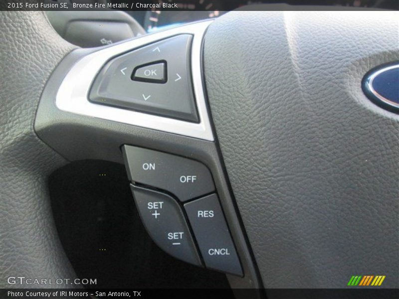 Bronze Fire Metallic / Charcoal Black 2015 Ford Fusion SE