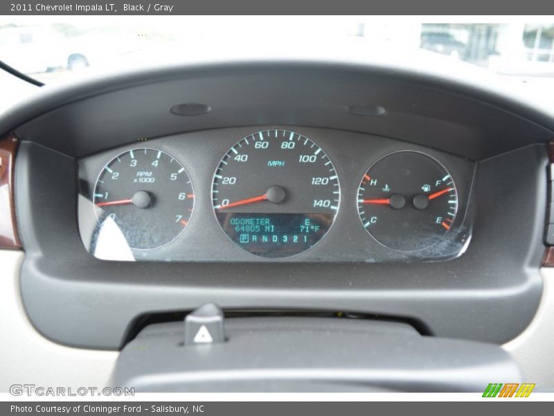 Black / Gray 2011 Chevrolet Impala LT