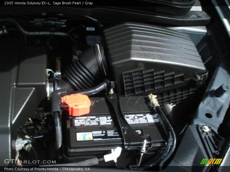 Sage Brush Pearl / Gray 2005 Honda Odyssey EX-L