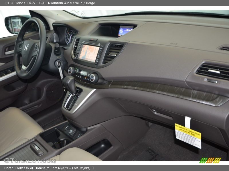 Mountain Air Metallic / Beige 2014 Honda CR-V EX-L
