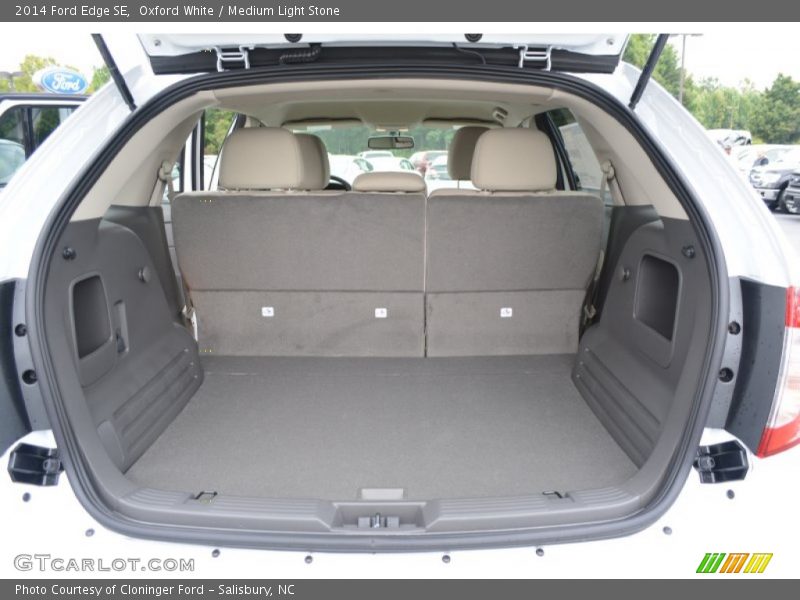 Oxford White / Medium Light Stone 2014 Ford Edge SE