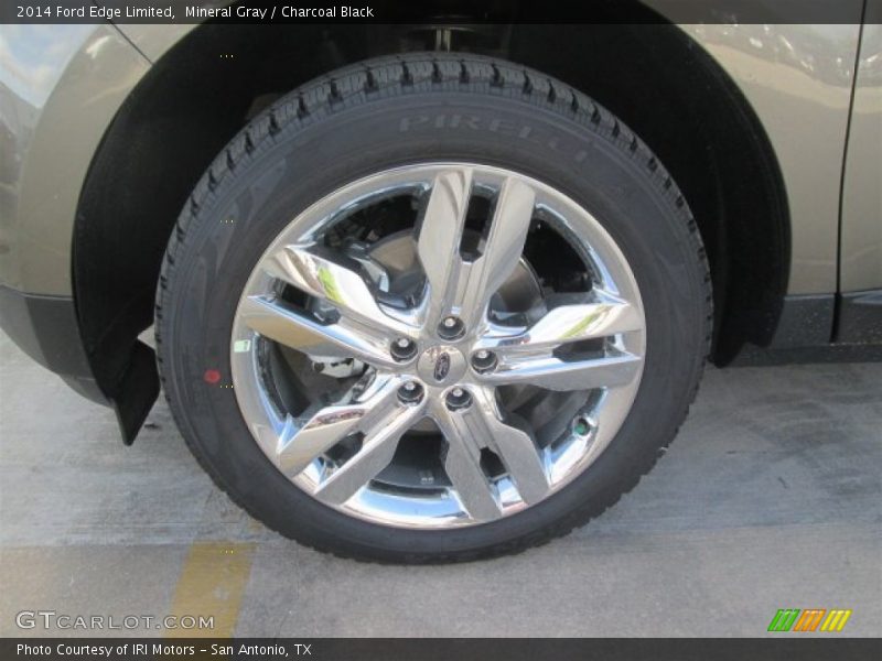 Mineral Gray / Charcoal Black 2014 Ford Edge Limited