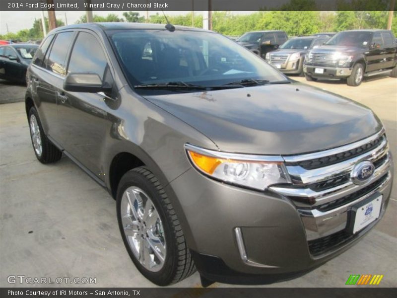 Mineral Gray / Charcoal Black 2014 Ford Edge Limited