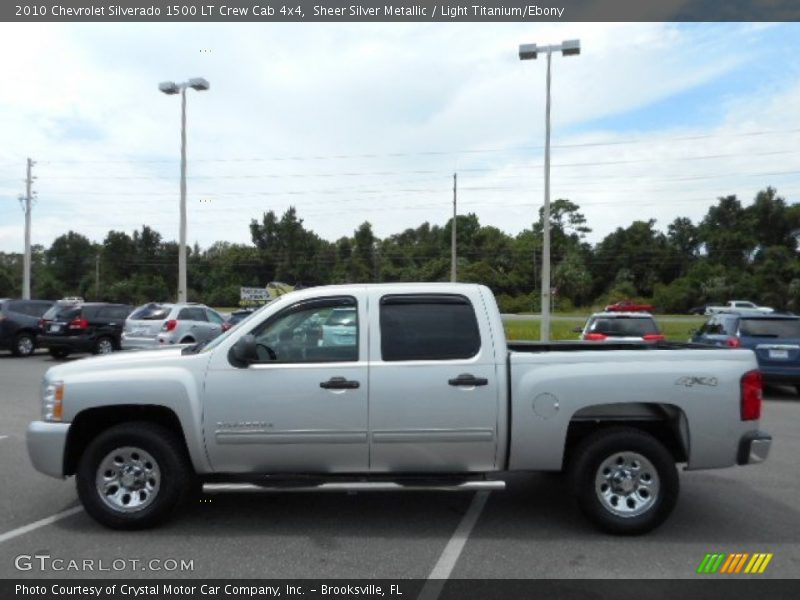 Sheer Silver Metallic / Light Titanium/Ebony 2010 Chevrolet Silverado 1500 LT Crew Cab 4x4