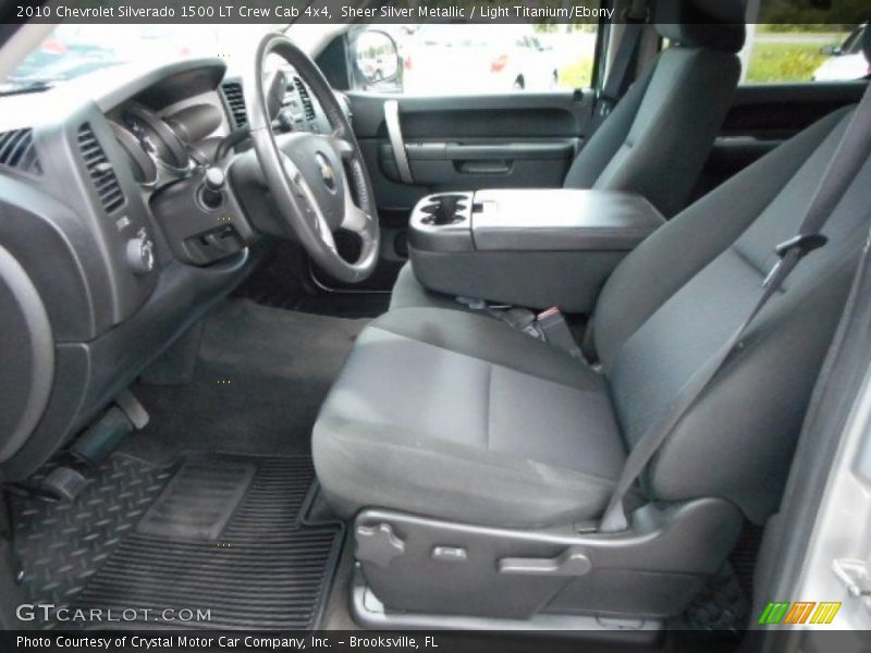 Sheer Silver Metallic / Light Titanium/Ebony 2010 Chevrolet Silverado 1500 LT Crew Cab 4x4