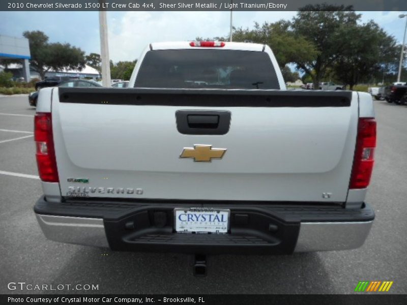 Sheer Silver Metallic / Light Titanium/Ebony 2010 Chevrolet Silverado 1500 LT Crew Cab 4x4