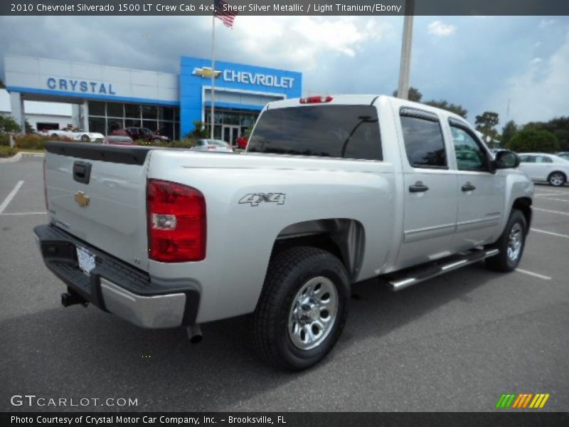 Sheer Silver Metallic / Light Titanium/Ebony 2010 Chevrolet Silverado 1500 LT Crew Cab 4x4
