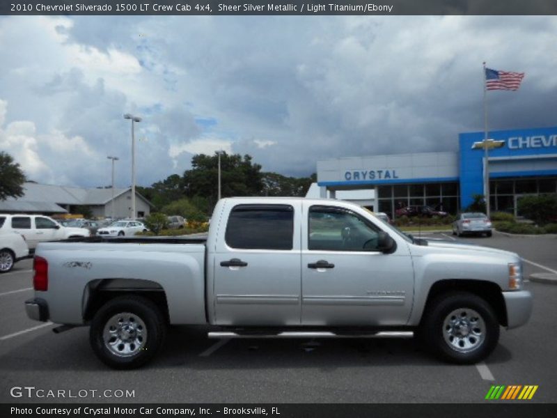Sheer Silver Metallic / Light Titanium/Ebony 2010 Chevrolet Silverado 1500 LT Crew Cab 4x4