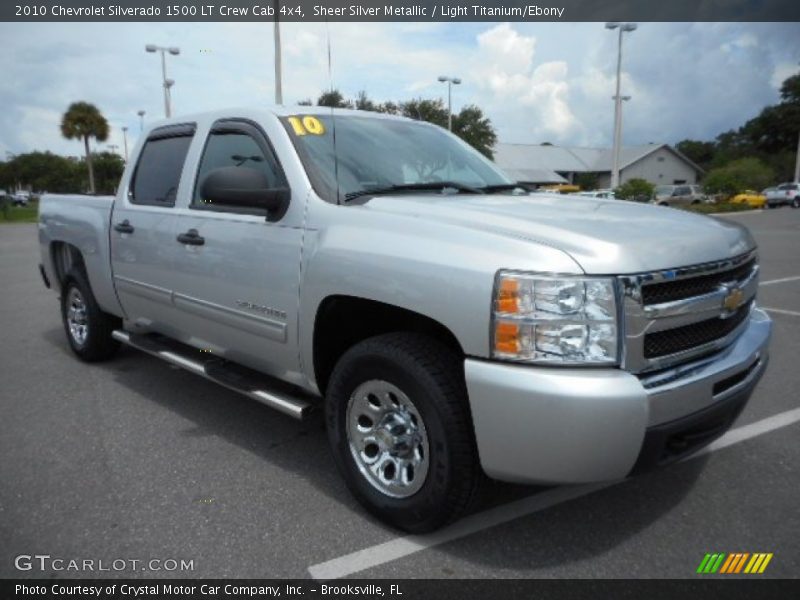 Sheer Silver Metallic / Light Titanium/Ebony 2010 Chevrolet Silverado 1500 LT Crew Cab 4x4