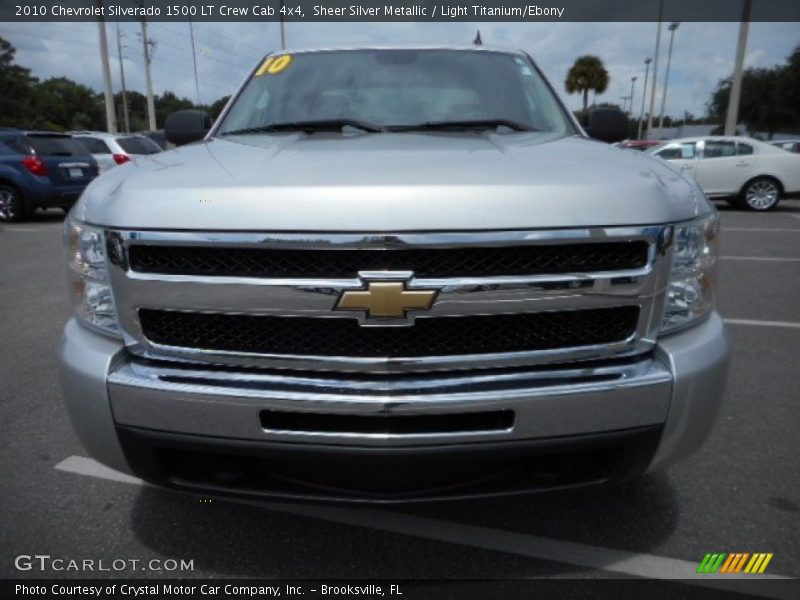 Sheer Silver Metallic / Light Titanium/Ebony 2010 Chevrolet Silverado 1500 LT Crew Cab 4x4
