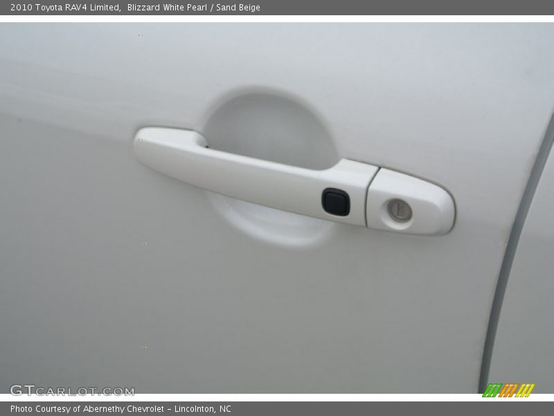 Blizzard White Pearl / Sand Beige 2010 Toyota RAV4 Limited