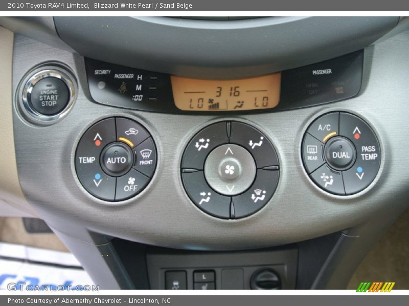 Blizzard White Pearl / Sand Beige 2010 Toyota RAV4 Limited
