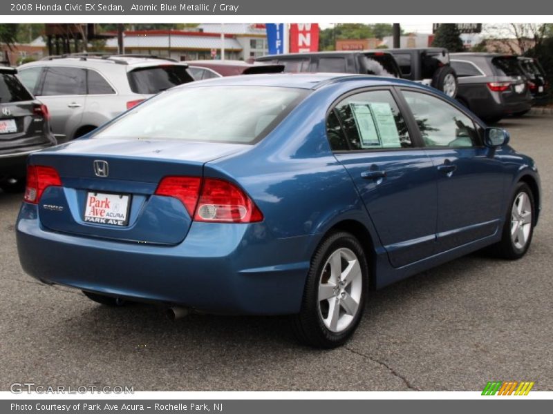 Atomic Blue Metallic / Gray 2008 Honda Civic EX Sedan