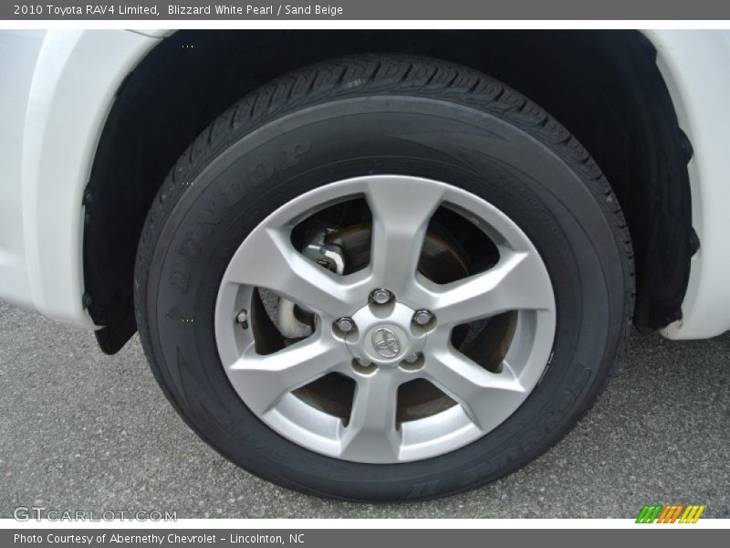 Blizzard White Pearl / Sand Beige 2010 Toyota RAV4 Limited