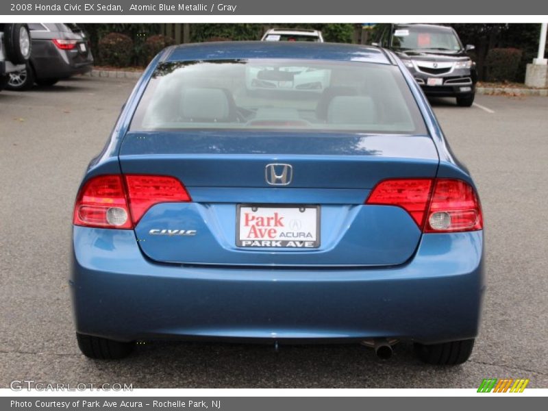 Atomic Blue Metallic / Gray 2008 Honda Civic EX Sedan
