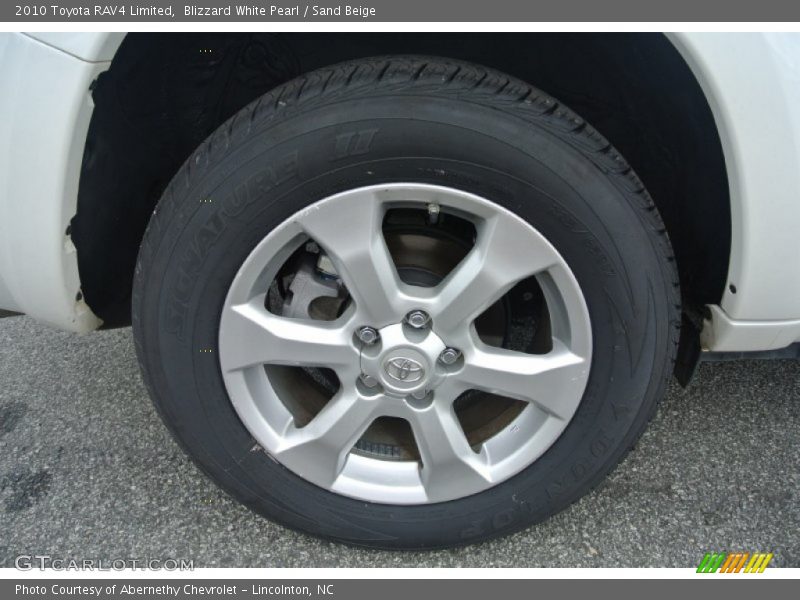 Blizzard White Pearl / Sand Beige 2010 Toyota RAV4 Limited