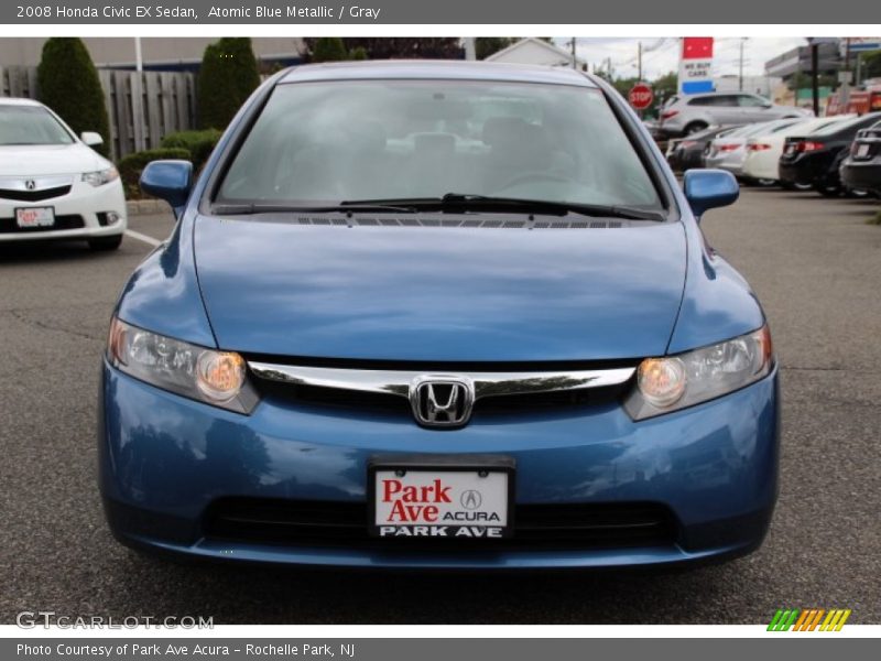 Atomic Blue Metallic / Gray 2008 Honda Civic EX Sedan