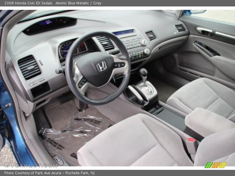 Atomic Blue Metallic / Gray 2008 Honda Civic EX Sedan