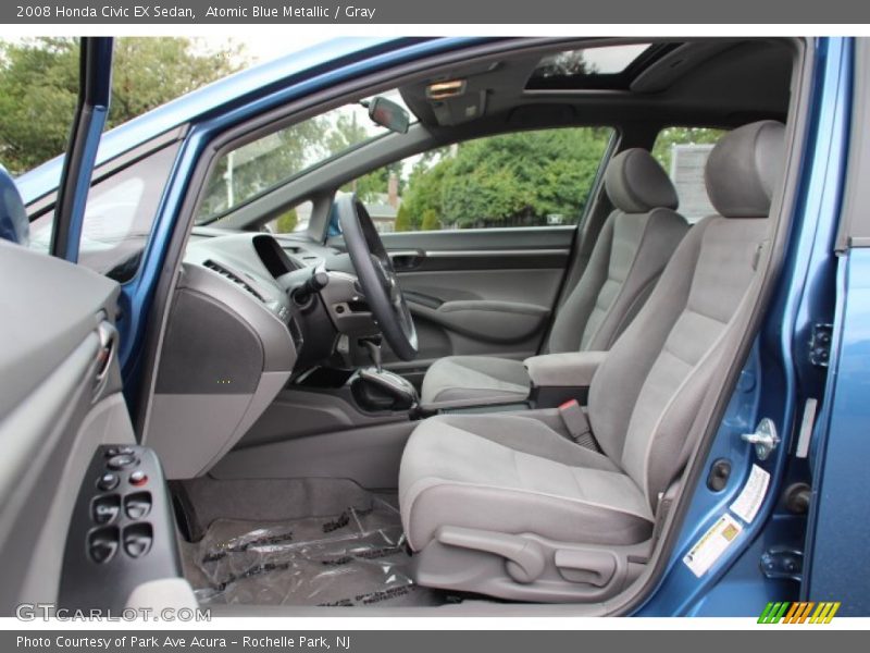 Atomic Blue Metallic / Gray 2008 Honda Civic EX Sedan