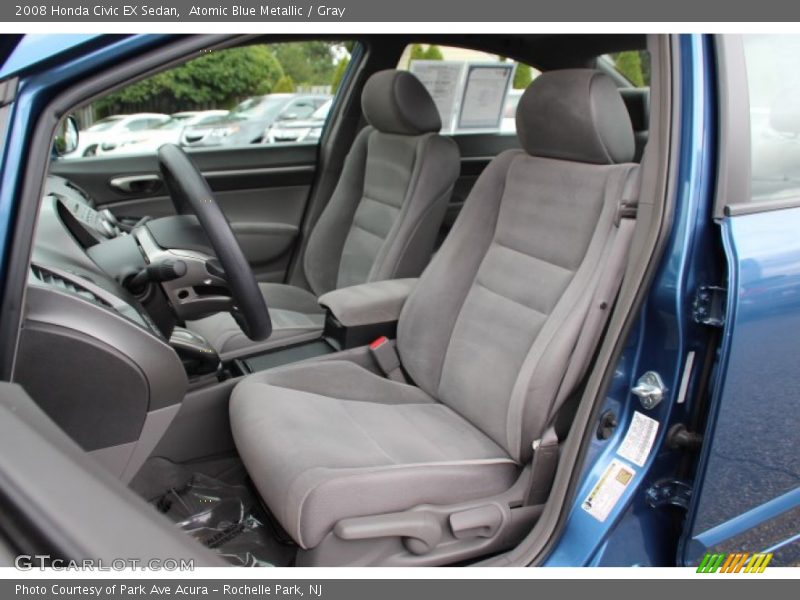 Atomic Blue Metallic / Gray 2008 Honda Civic EX Sedan
