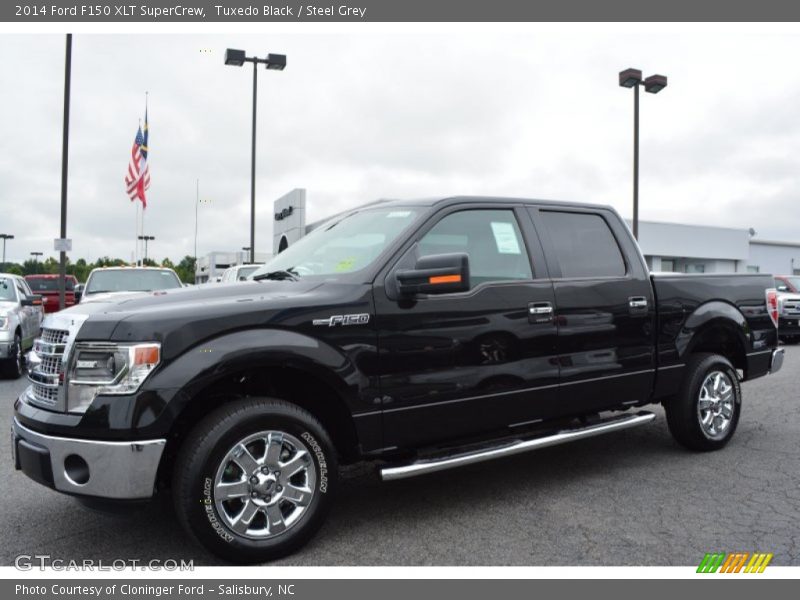 Tuxedo Black / Steel Grey 2014 Ford F150 XLT SuperCrew