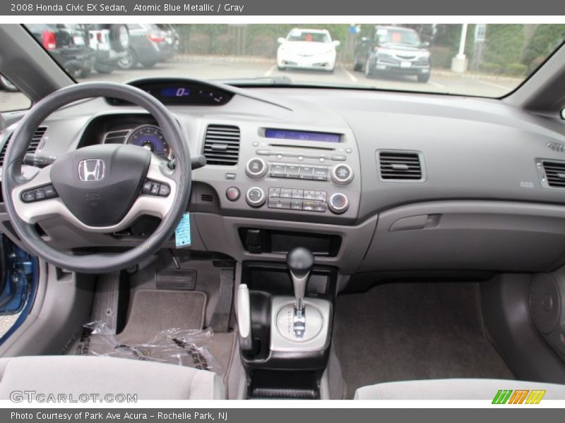 Atomic Blue Metallic / Gray 2008 Honda Civic EX Sedan