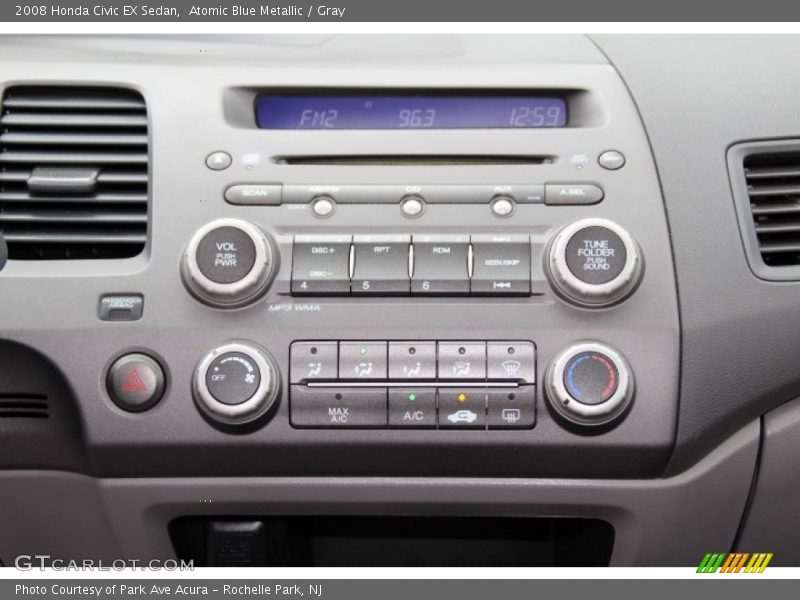 Atomic Blue Metallic / Gray 2008 Honda Civic EX Sedan