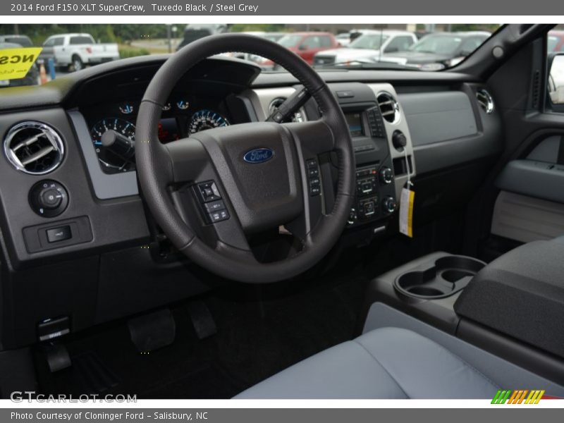 Tuxedo Black / Steel Grey 2014 Ford F150 XLT SuperCrew
