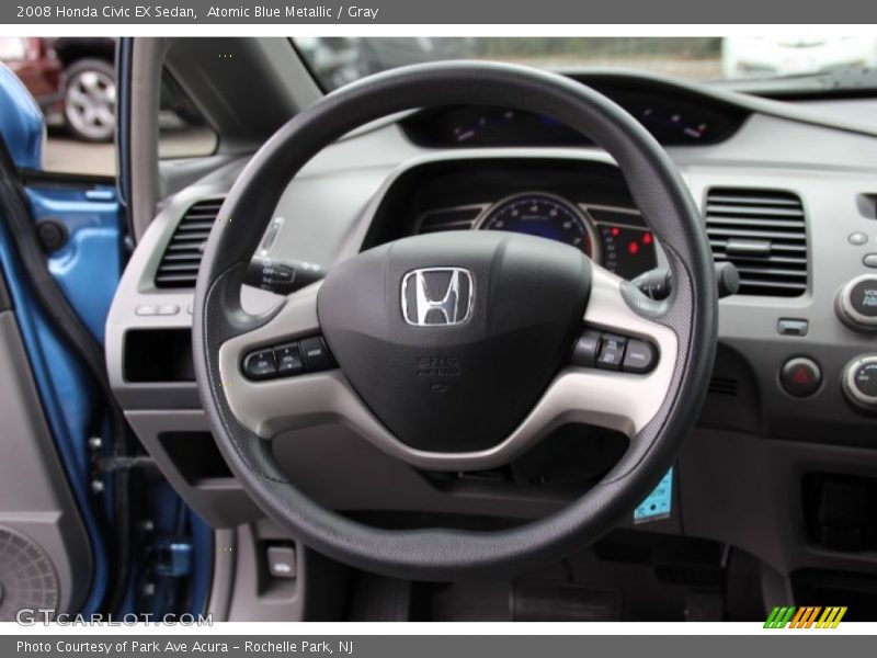Atomic Blue Metallic / Gray 2008 Honda Civic EX Sedan