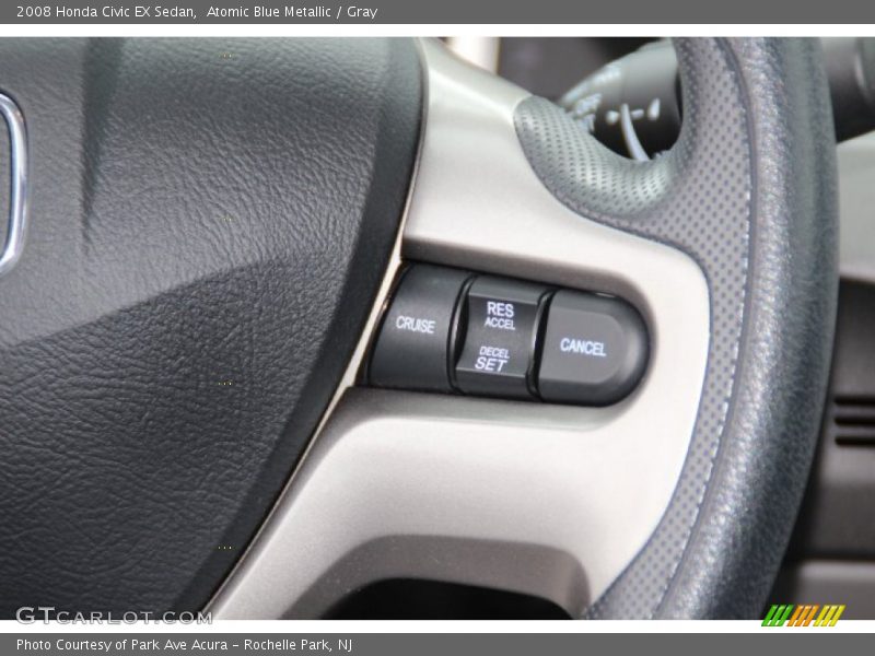 Atomic Blue Metallic / Gray 2008 Honda Civic EX Sedan