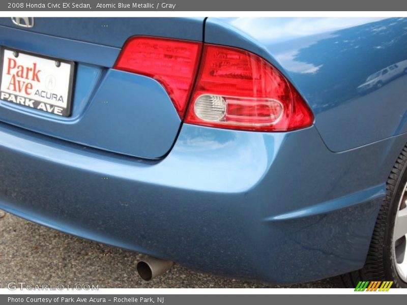 Atomic Blue Metallic / Gray 2008 Honda Civic EX Sedan