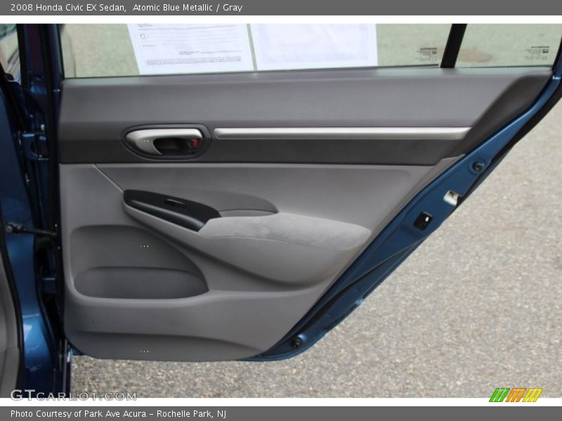 Atomic Blue Metallic / Gray 2008 Honda Civic EX Sedan