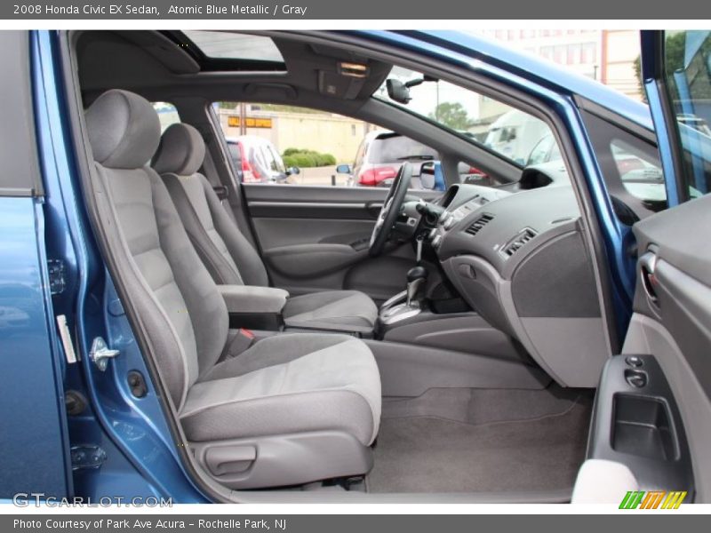 Atomic Blue Metallic / Gray 2008 Honda Civic EX Sedan
