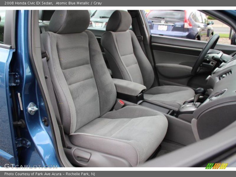Atomic Blue Metallic / Gray 2008 Honda Civic EX Sedan