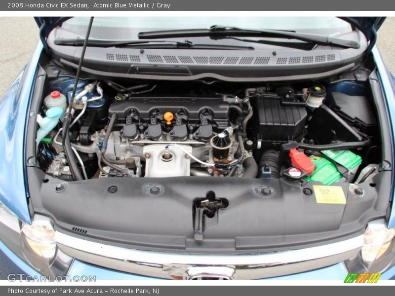 Atomic Blue Metallic / Gray 2008 Honda Civic EX Sedan