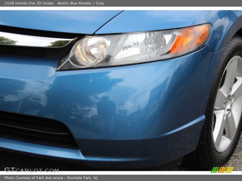 Atomic Blue Metallic / Gray 2008 Honda Civic EX Sedan
