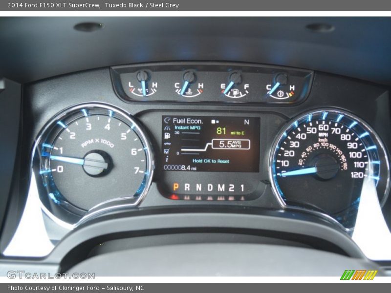 Tuxedo Black / Steel Grey 2014 Ford F150 XLT SuperCrew