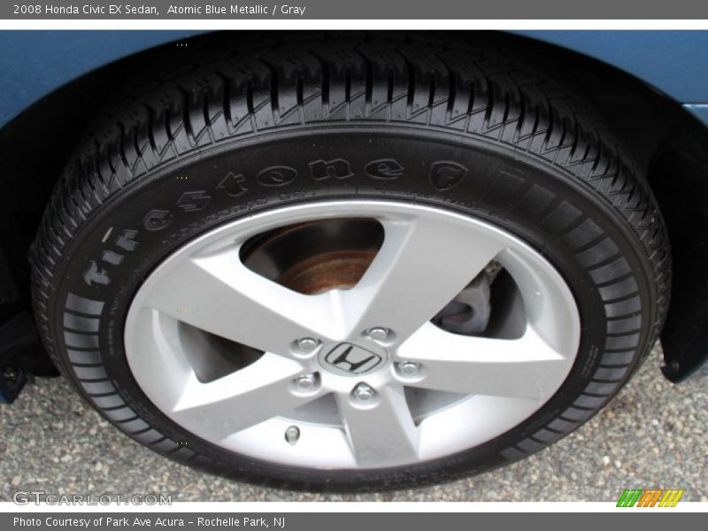 Atomic Blue Metallic / Gray 2008 Honda Civic EX Sedan