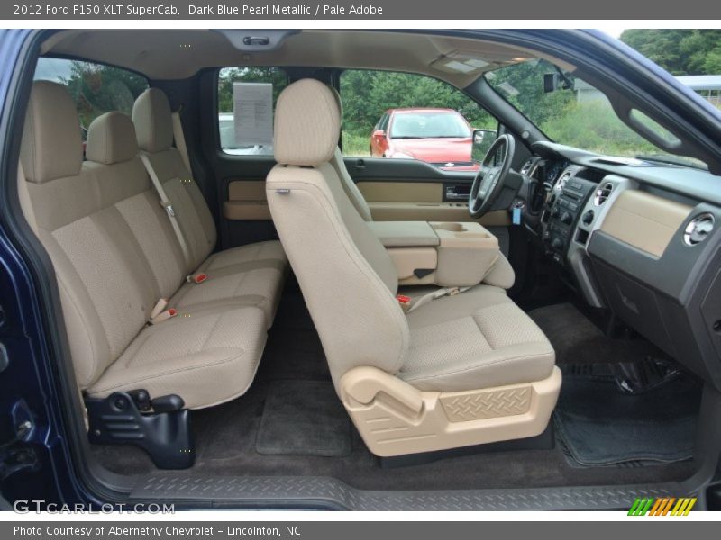 Dark Blue Pearl Metallic / Pale Adobe 2012 Ford F150 XLT SuperCab