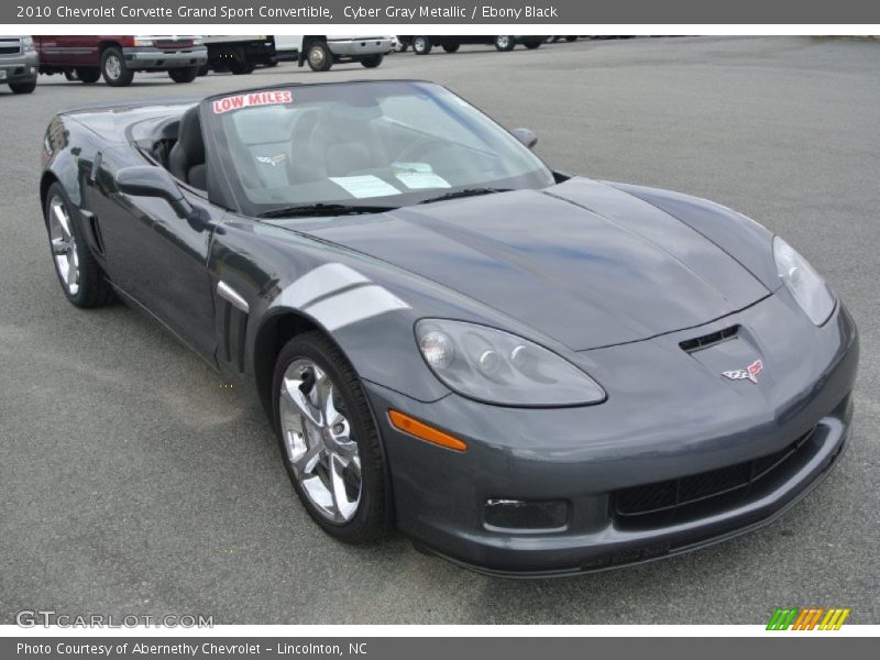 Cyber Gray Metallic / Ebony Black 2010 Chevrolet Corvette Grand Sport Convertible