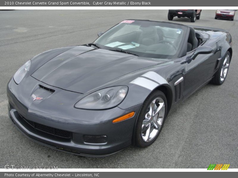 Cyber Gray Metallic / Ebony Black 2010 Chevrolet Corvette Grand Sport Convertible