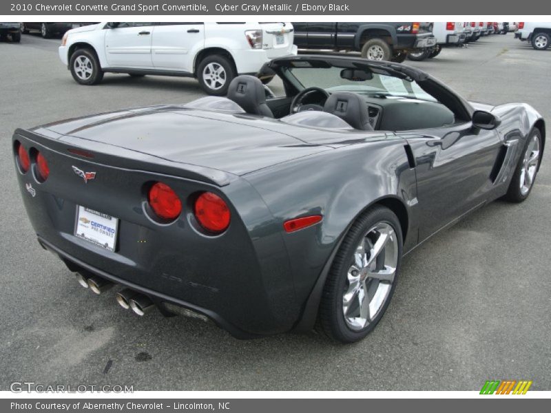 Cyber Gray Metallic / Ebony Black 2010 Chevrolet Corvette Grand Sport Convertible