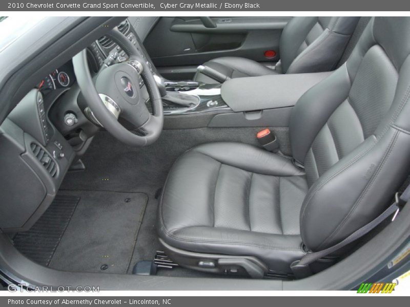 Cyber Gray Metallic / Ebony Black 2010 Chevrolet Corvette Grand Sport Convertible