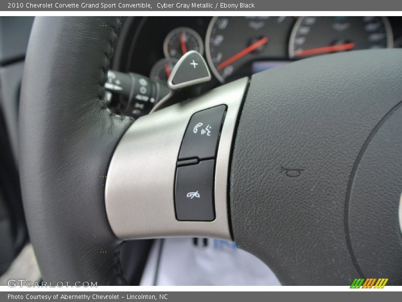 Cyber Gray Metallic / Ebony Black 2010 Chevrolet Corvette Grand Sport Convertible